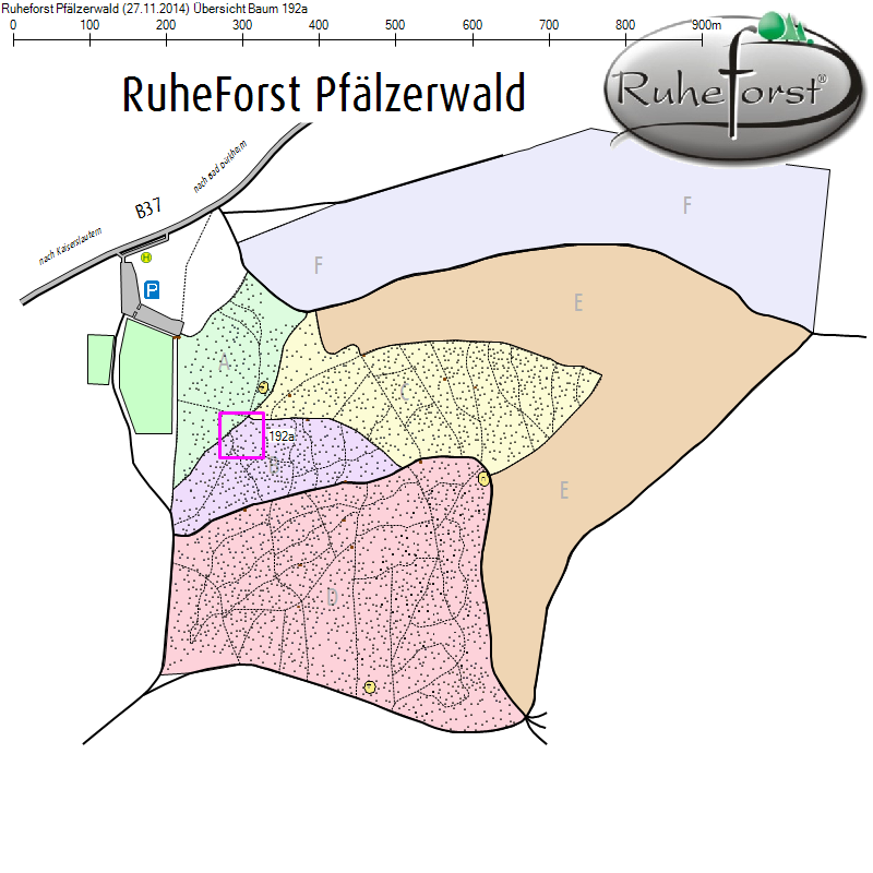 Übersichtskarte zu Baum 192a